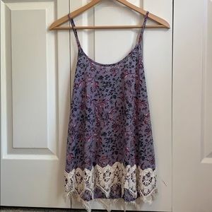 Rewind Purple Flower Top